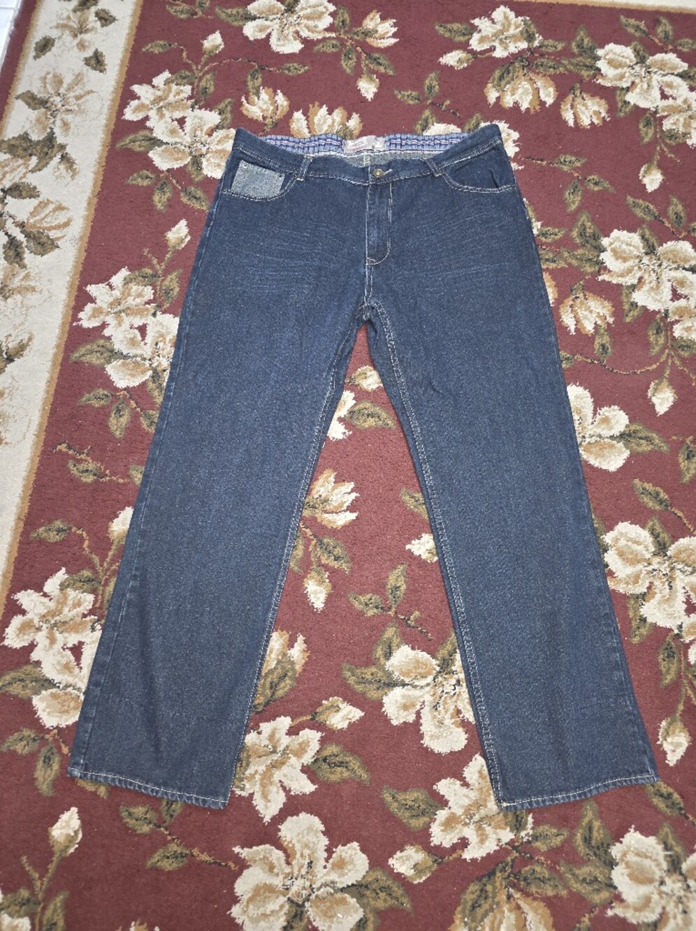 Roar Men's Slim Straight Dark Denim Jeans